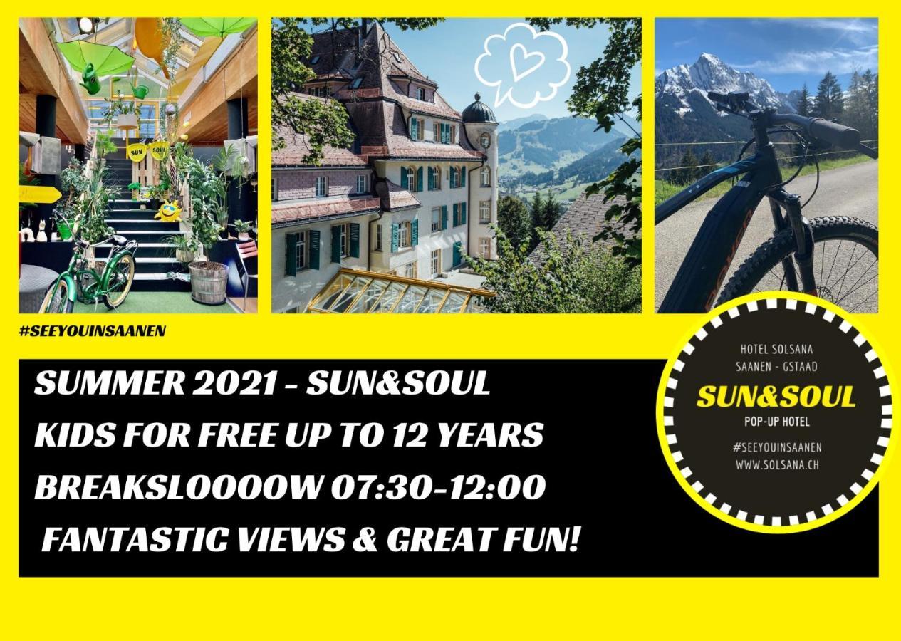 The Sun&Soul Panorama Pop-Up Hotel Solsana Saanen Exterior photo