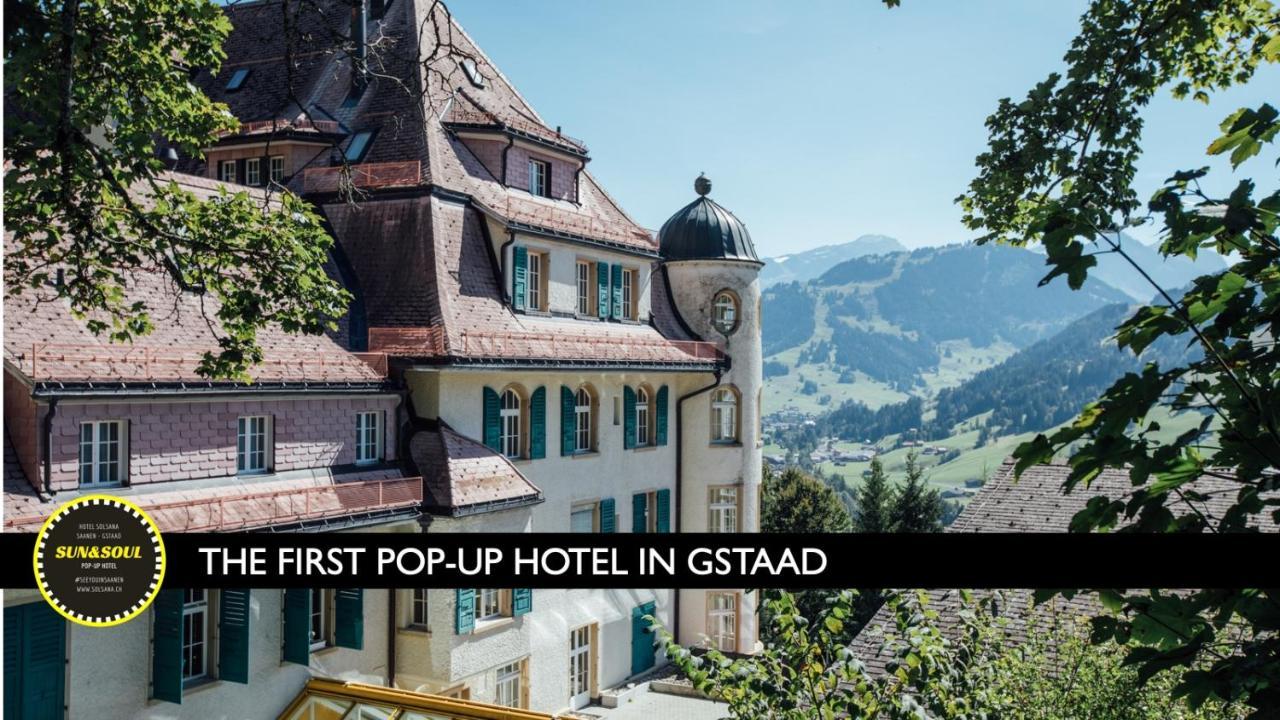 The Sun&Soul Panorama Pop-Up Hotel Solsana Saanen Exterior photo